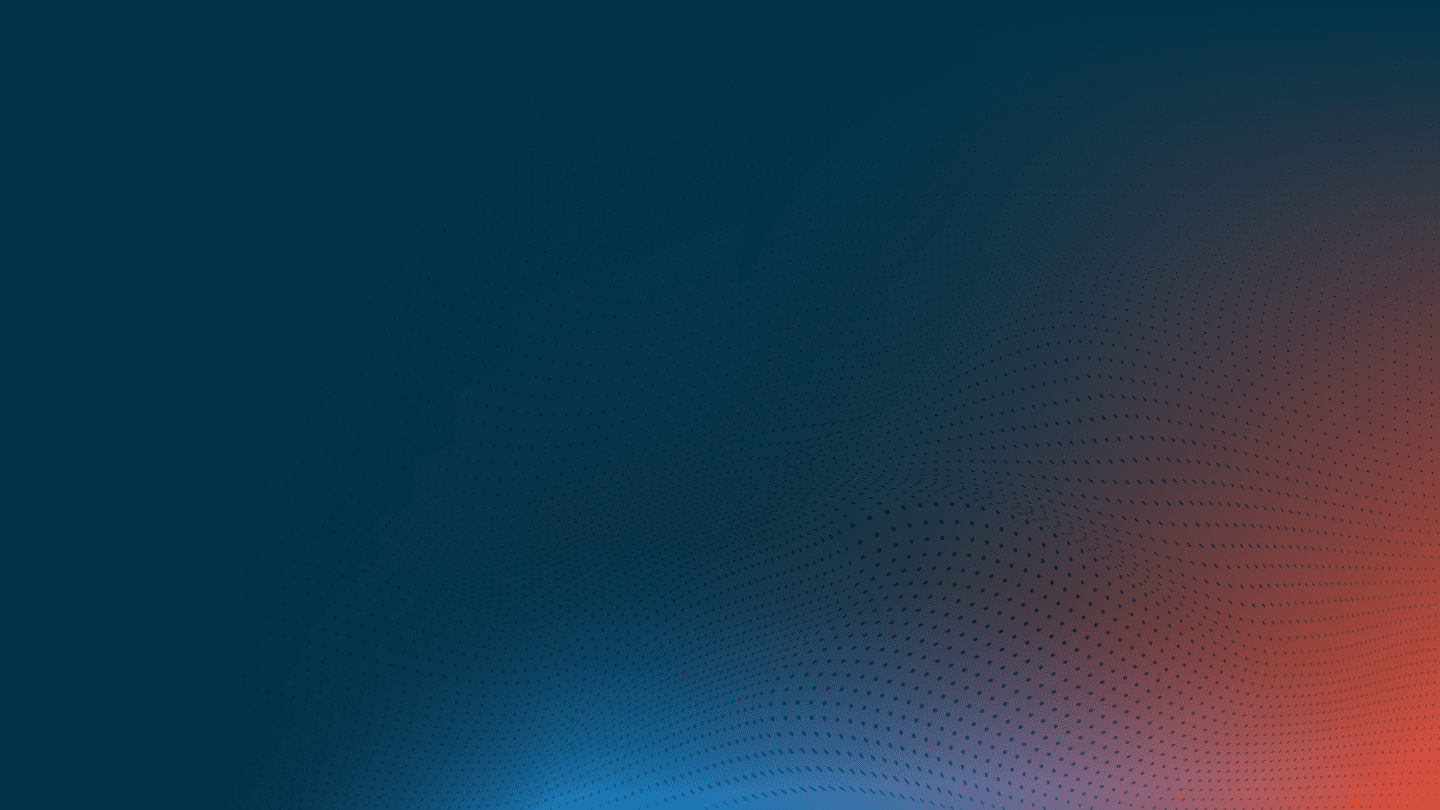 A digital background with a subtle gradient from deep blue to red with a curved line pattern, suggesting connectivity or technological themes